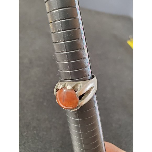 Old Red Carnelian and Silver Ring Pakistan - Antique Carnelian ring Laho… - Picture 7 of 10